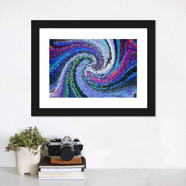 Gradient Of Visual Wave Canvas Wall Art-1 Piece-Framed Print-20" x 16"-Tiaracle