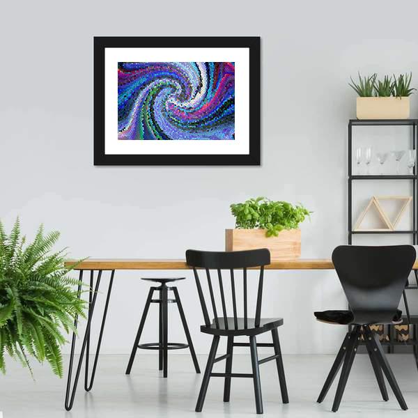 Gradient Of Visual Wave Canvas Wall Art-5 Horizontal-Gallery Wrap-22" x 12"-Tiaracle