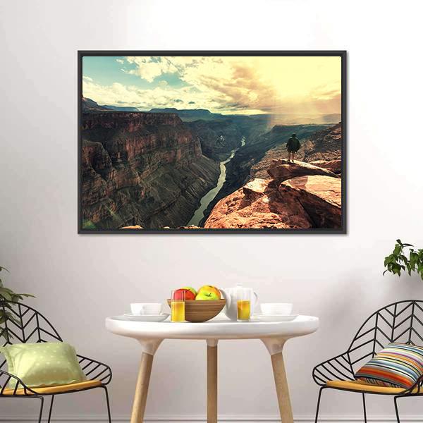 Grand Canyon Landscapes Canvas Wall Art-5 Horizontal-Gallery Wrap-22" x 12"-Tiaracle