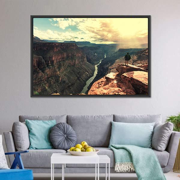 Grand Canyon Landscapes Canvas Wall Art-5 Horizontal-Gallery Wrap-22" x 12"-Tiaracle