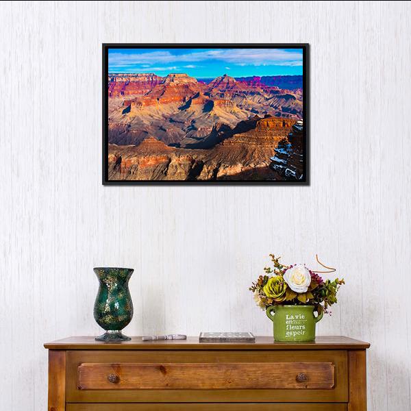 Grand Canyon National Park Arizona Canvas Wall Art-1 Piece-Floating Frame-36" x 24"-Tiaracle