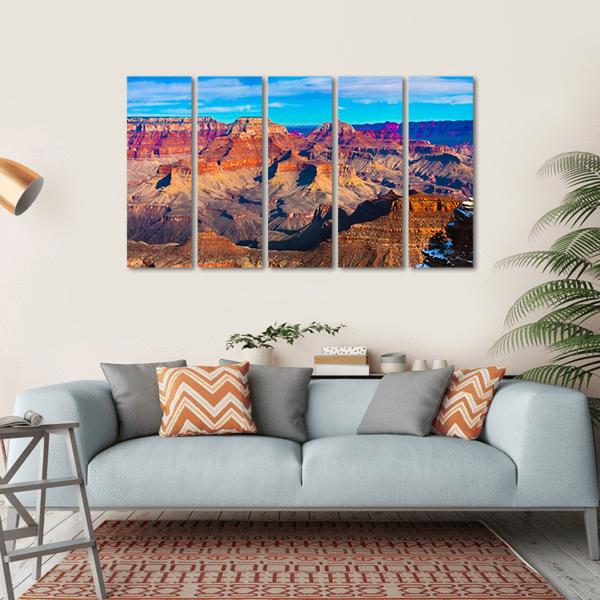Grand Canyon National Park Arizona Canvas Wall Art-5 Horizontal-Gallery Wrap-22" x 12"-Tiaracle
