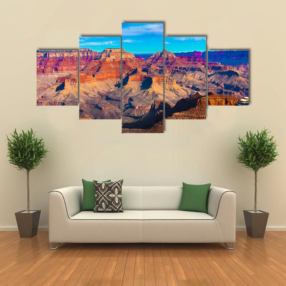 Grand Canyon National Park Arizona Canvas Wall Art-5 Star-Gallery Wrap-42" x 21"-Tiaracle