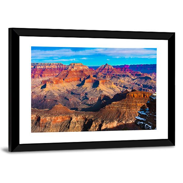 Grand Canyon National Park Arizona Panoramic Canvas Wall Art-1 Piece-36" x 12"-Tiaracle