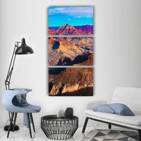 Grand Canyon National Park Arizona Vertical Canvas Wall Art-3 Vertical-Gallery Wrap-12" x 25"-Tiaracle