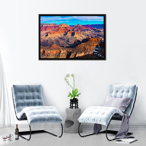 Grand Canyon National Park Arizona Vertical Canvas Wall Art-3 Vertical-Gallery Wrap-12" x 25"-Tiaracle