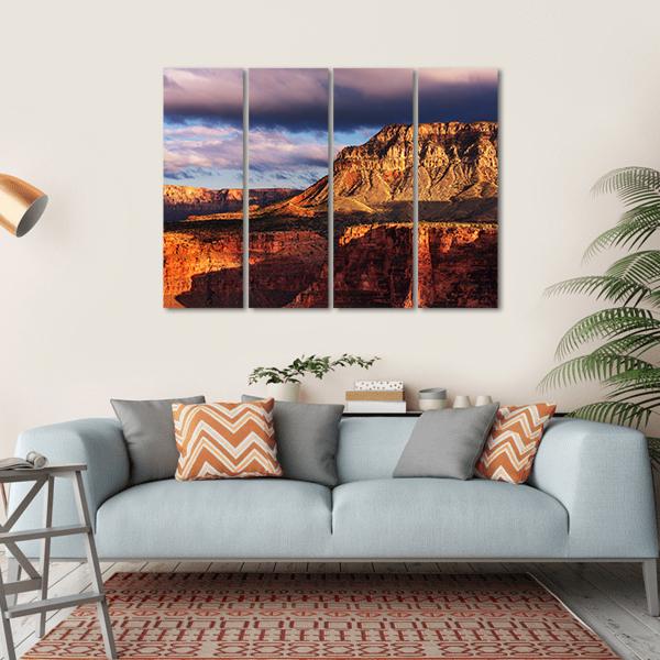 Grand Canyon National Park Canvas Wall Art-4 Horizontal-Gallery Wrap-34" x 24"-Tiaracle