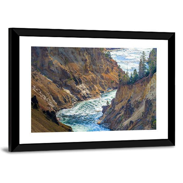 Grand Canyon Of Yellowstone National Park Canvas Wall Art-3 Horizontal-Gallery Wrap-25" x 16"-Tiaracle