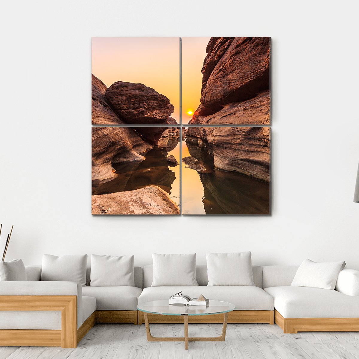 Grand Canyon Thailand Canvas Wall Art-4 Square-Gallery Wrap-17" x 17"-Tiaracle