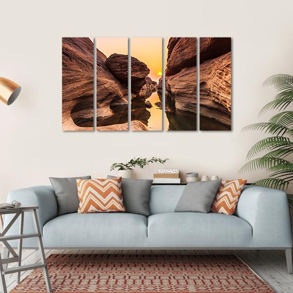 Grand Canyon Thailand Canvas Wall Art-5 Horizontal-Gallery Wrap-22" x 12"-Tiaracle