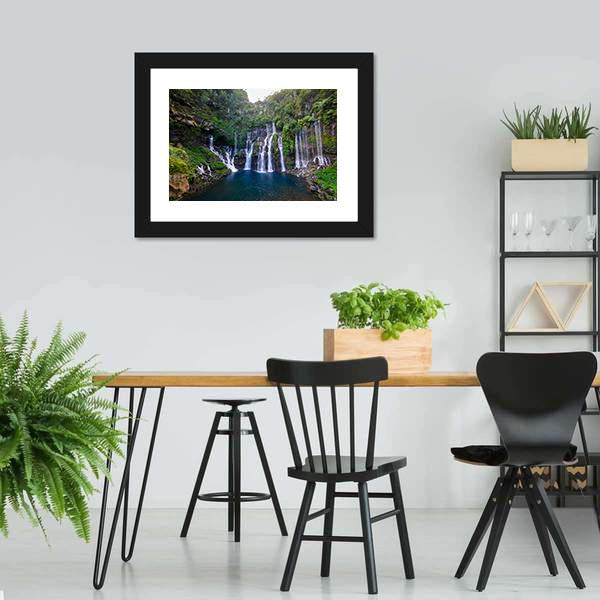 Grand Galet Waterfall Canvas Wall Art-3 Horizontal-Gallery Wrap-25" x 16"-Tiaracle