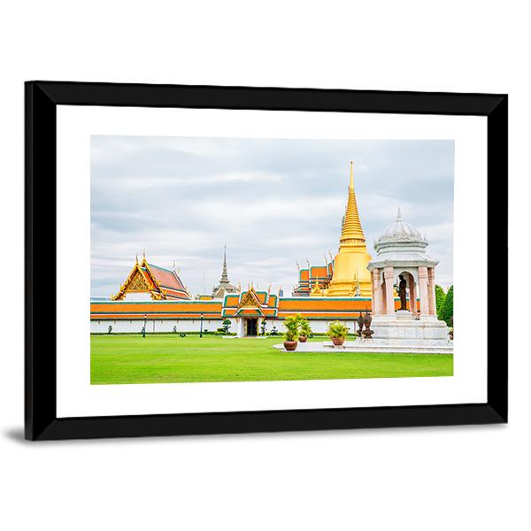 Grand Palace In Bangkok Canvas Wall Art-3 Horizontal-Gallery Wrap-25" x 16"-Tiaracle