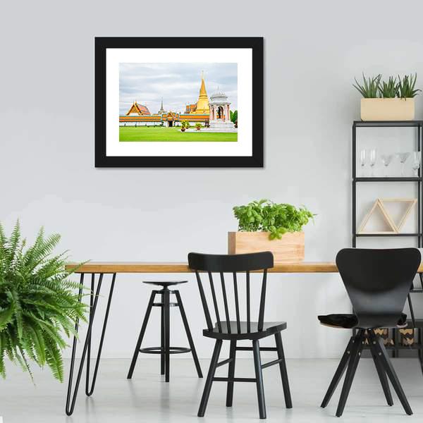 Grand Palace In Bangkok Canvas Wall Art-3 Horizontal-Gallery Wrap-25" x 16"-Tiaracle
