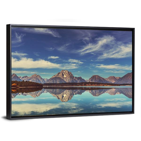 Grand Teton National Park In Wyoming Canvas Wall Art-3 Horizontal-Gallery Wrap-25" x 16"-Tiaracle