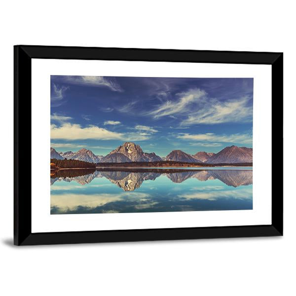 Grand Teton National Park In Wyoming Canvas Wall Art-3 Horizontal-Gallery Wrap-25" x 16"-Tiaracle