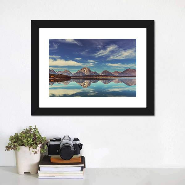 Grand Teton National Park In Wyoming Canvas Wall Art-1 Piece-Framed Print-20" x 16"-Tiaracle