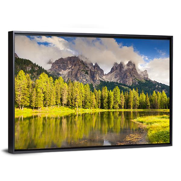 Great Lake Antorno Canvas Wall Art-3 Horizontal-Gallery Wrap-25" x 16"-Tiaracle