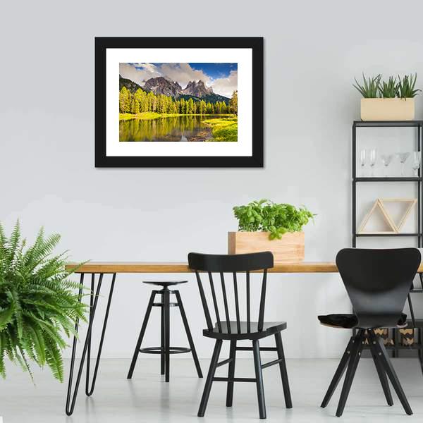 Great Lake Antorno Canvas Wall Art-3 Horizontal-Gallery Wrap-25" x 16"-Tiaracle