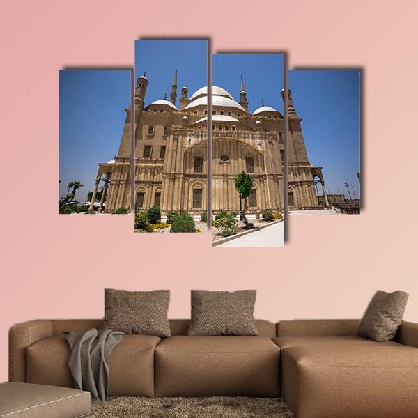 Muhammad Ali Mosque Cairo Canvas Wall Art-4 Pop-Gallery Wrap-50" x 32"-Tiaracle