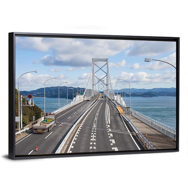 Great Naruto Bridge Canvas Wall Art-3 Horizontal-Gallery Wrap-25" x 16"-Tiaracle