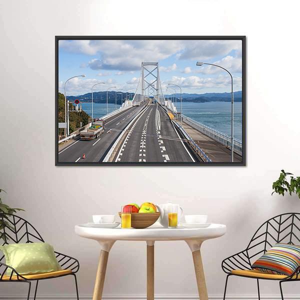 Great Naruto Bridge Canvas Wall Art-3 Horizontal-Gallery Wrap-25" x 16"-Tiaracle