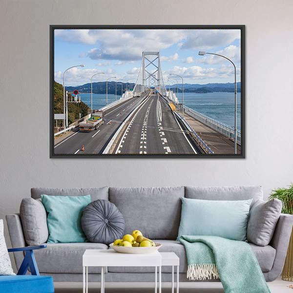 Great Naruto Bridge Canvas Wall Art-3 Horizontal-Gallery Wrap-25" x 16"-Tiaracle