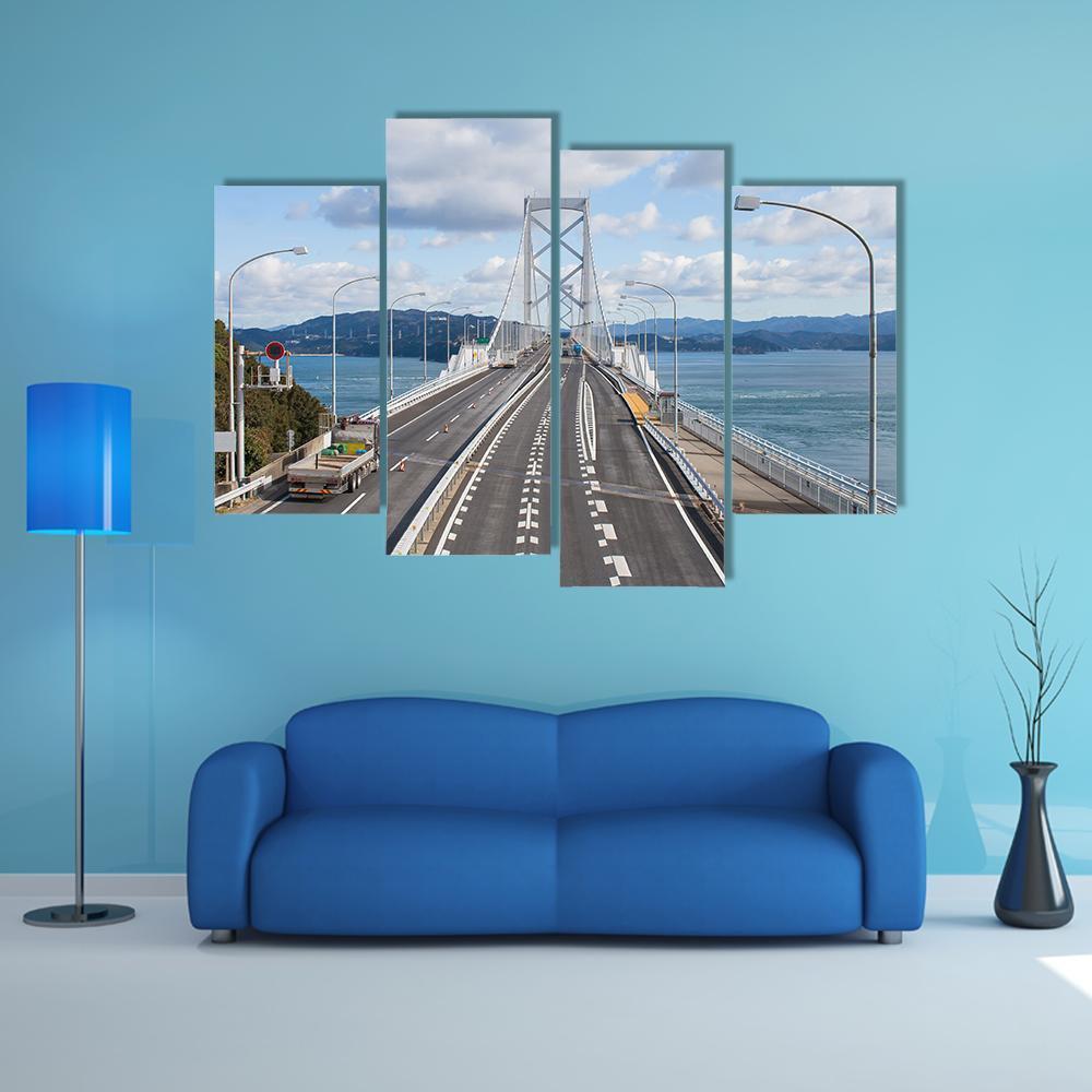 Great Naruto Bridge Canvas Wall Art-4 Pop-Gallery Wrap-50" x 32"-Tiaracle