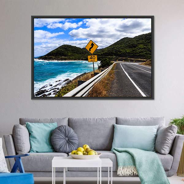 Great Ocean Road Australia Canvas Wall Art-3 Horizontal-Gallery Wrap-25" x 16"-Tiaracle