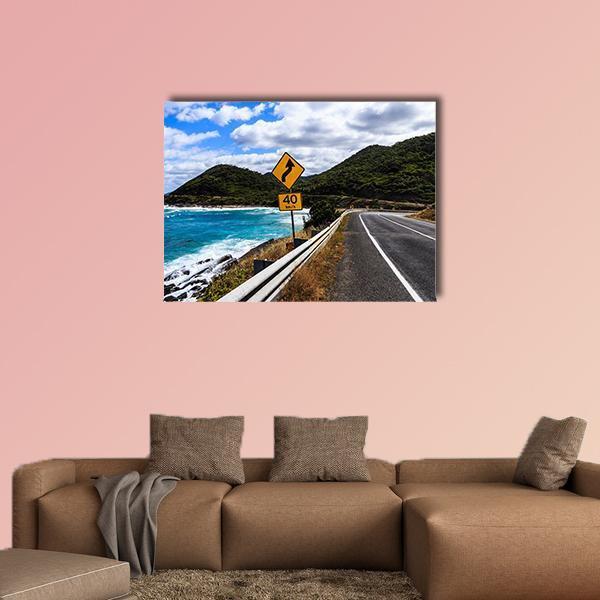 Great Ocean Road Australia Canvas Wall Art-1 Piece-Gallery Wrap-48" x 32"-Tiaracle