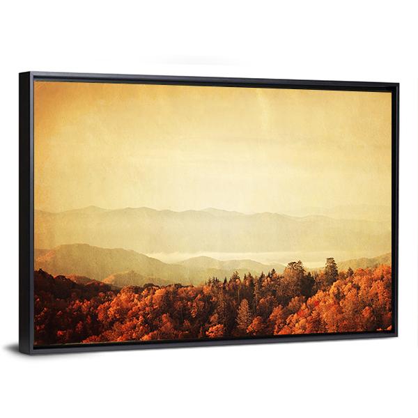 Great Smoky Mountains Canvas Wall Art-3 Horizontal-Gallery Wrap-25" x 16"-Tiaracle