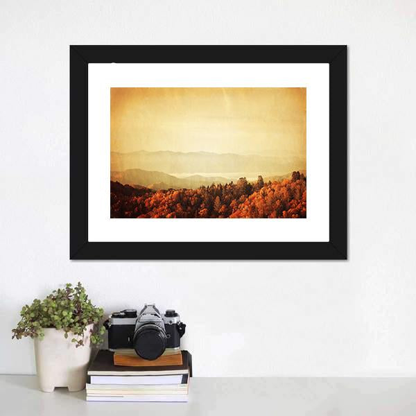 Great Smoky Mountains Canvas Wall Art-1 Piece-Framed Print-20" x 16"-Tiaracle