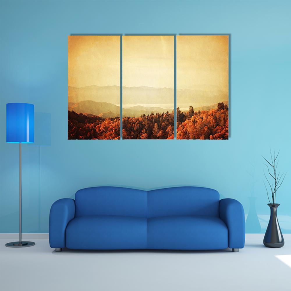 Great Smoky Mountains Canvas Wall Art-3 Horizontal-Gallery Wrap-37" x 24"-Tiaracle