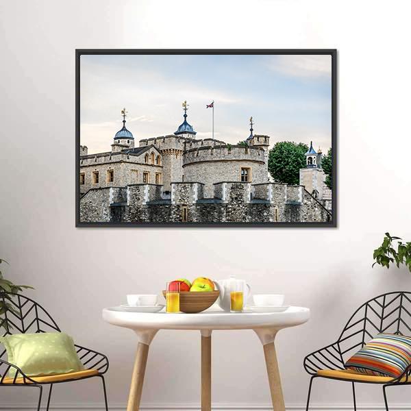 Great Stone Fortress UK Canvas Wall Art-3 Horizontal-Gallery Wrap-25" x 16"-Tiaracle