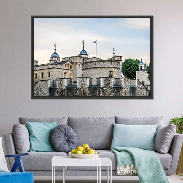Great Stone Fortress UK Canvas Wall Art-3 Horizontal-Gallery Wrap-25" x 16"-Tiaracle