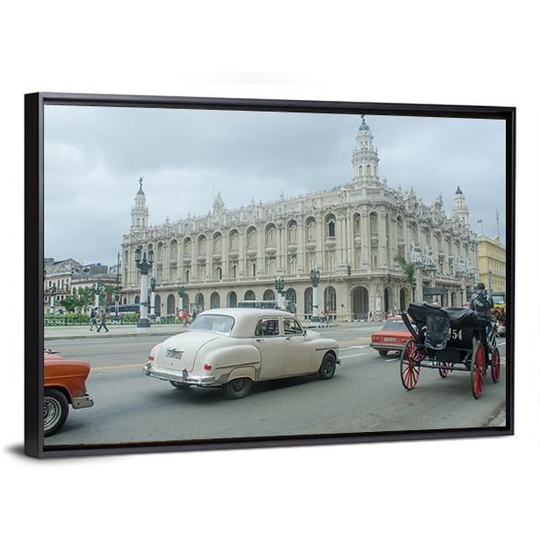 Great Theater Of Havana Canvas Wall Art-3 Horizontal-Gallery Wrap-25" x 16"-Tiaracle