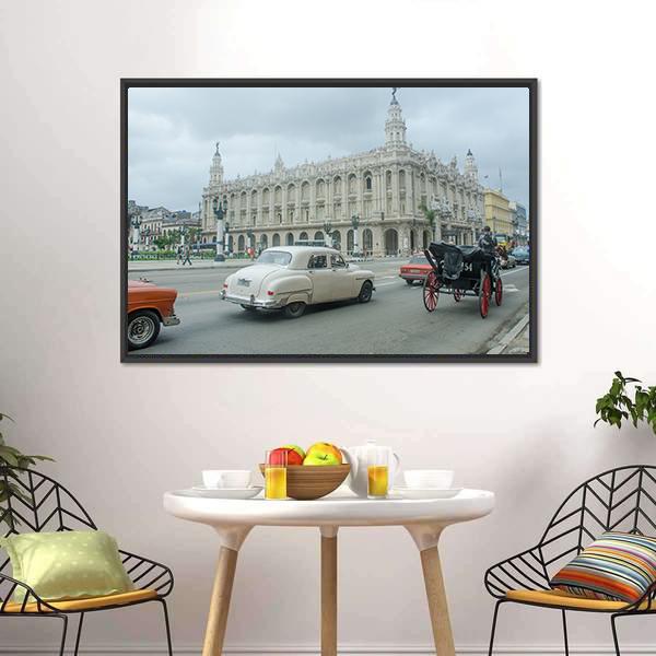 Great Theater Of Havana Canvas Wall Art-3 Horizontal-Gallery Wrap-25" x 16"-Tiaracle