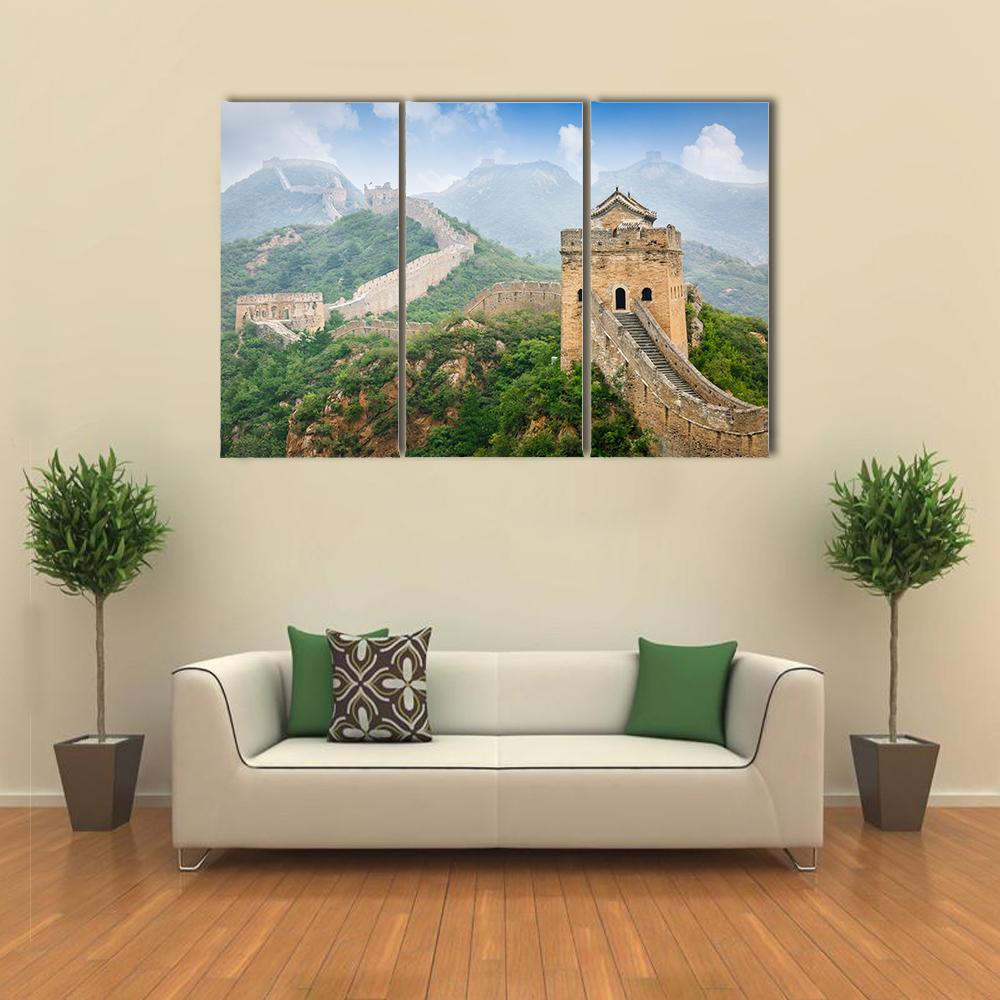 Great Wall in Beijing China Canvas Wall Art-3 Horizontal-Gallery Wrap-25" x 16"-Tiaracle