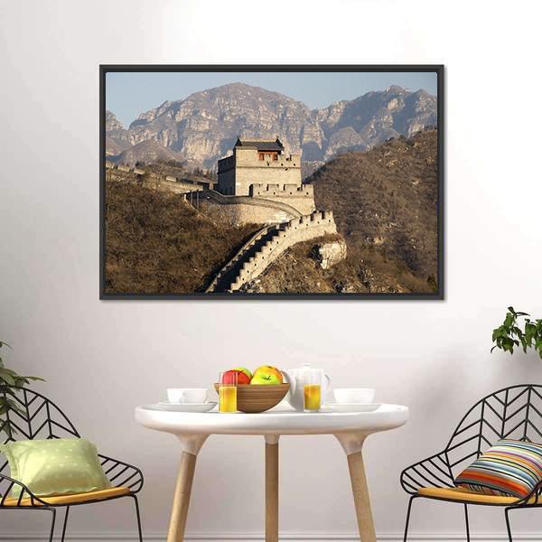 Great Wall Of Badaling China Canvas Wall Art-5 Horizontal-Gallery Wrap-22" x 12"-Tiaracle