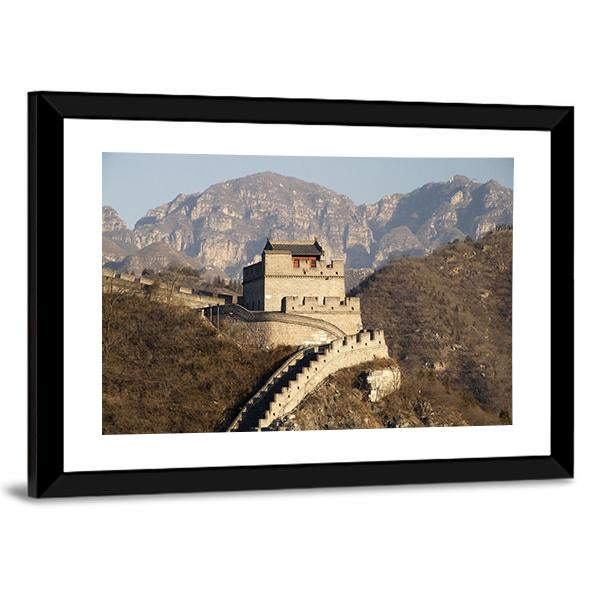 Great Wall Of Badaling China Canvas Wall Art-5 Horizontal-Gallery Wrap-22" x 12"-Tiaracle