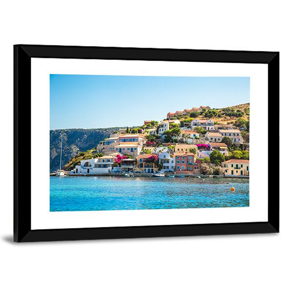 Greek Island Kefalonia Canvas Wall Art-3 Horizontal-Gallery Wrap-25" x 16"-Tiaracle