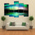 Green Aurora Borealis Canvas Wall Art-3 Horizontal-Gallery Wrap-37" x 24"-Tiaracle