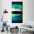 Green Aurora Borealis Vertical Canvas Wall Art-3 Vertical-Gallery Wrap-12" x 25"-Tiaracle