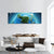 Green & Blue Planet Earth Panoramic Canvas Wall Art-1 Piece-36" x 12"-Tiaracle