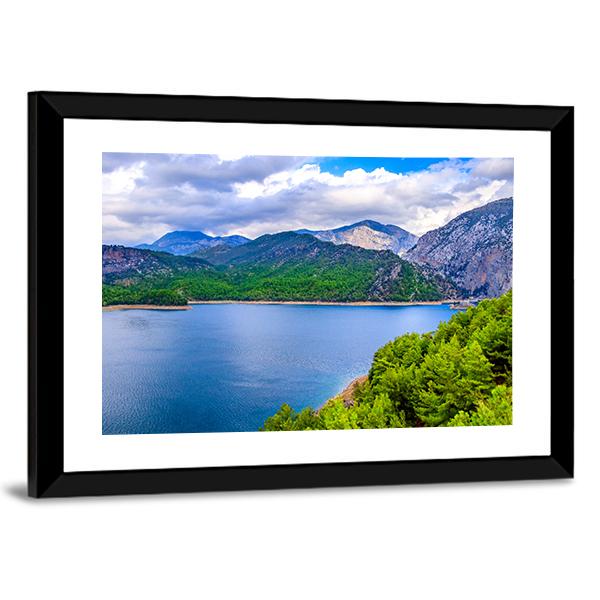 Green Canyon In Turkey Canvas Wall Art-5 Horizontal-Gallery Wrap-22" x 12"-Tiaracle