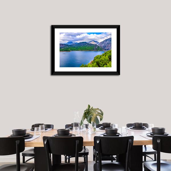 Green Canyon In Turkey Canvas Wall Art-3 Horizontal-Gallery Wrap-25" x 16"-Tiaracle