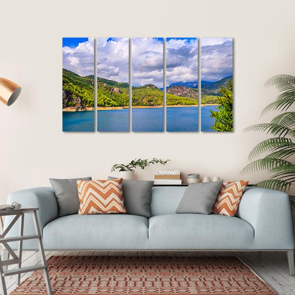 Green Canyon Turkey Canvas Wall Art-5 Horizontal-Gallery Wrap-22" x 12"-Tiaracle