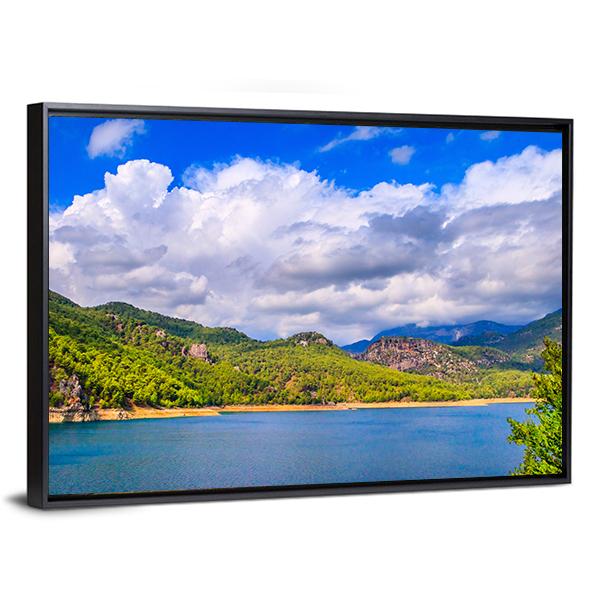 Green Canyon Turkey Canvas Wall Art-5 Horizontal-Gallery Wrap-22" x 12"-Tiaracle
