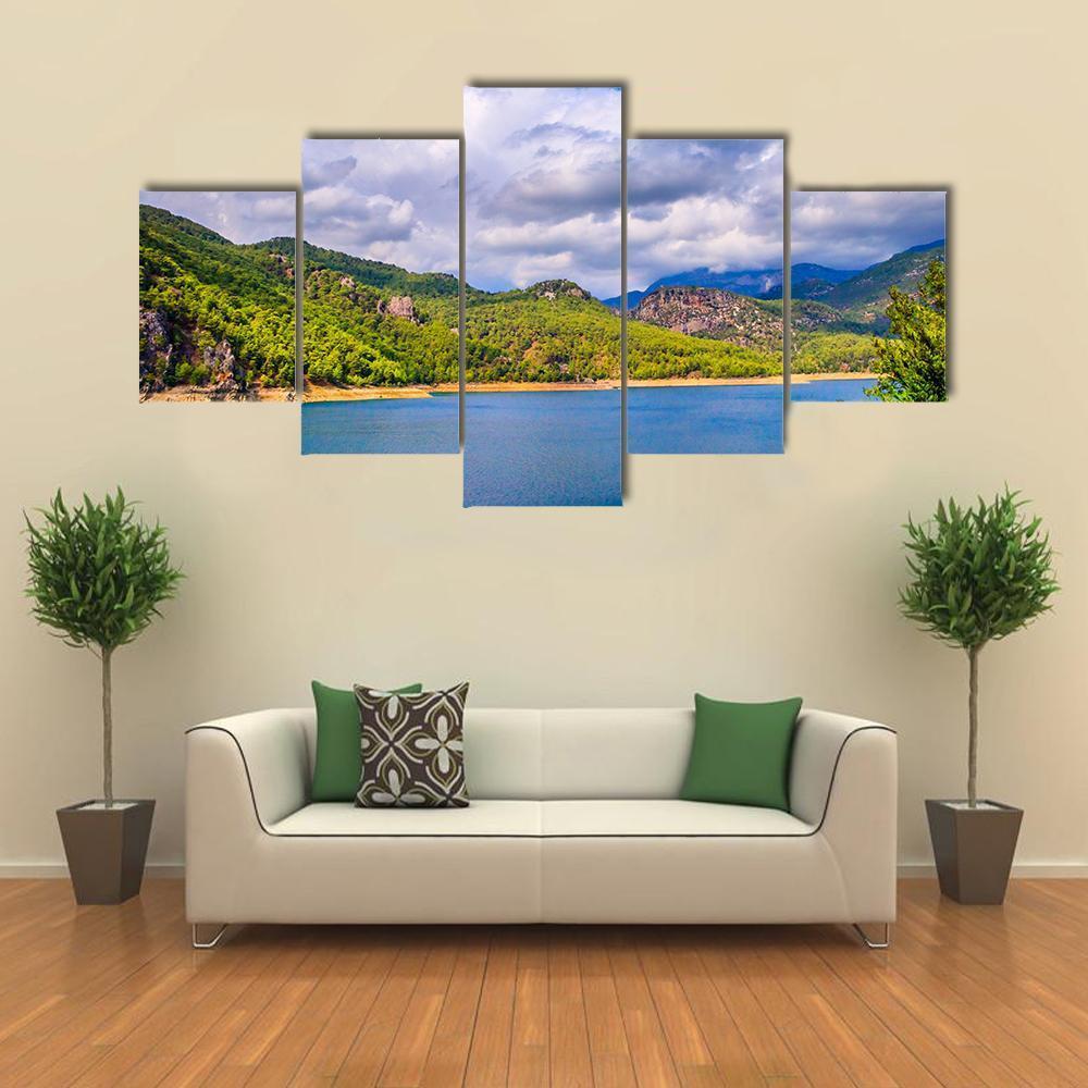 Green Canyon Turkey Canvas Wall Art-5 Star-Gallery Wrap-62" x 32"-Tiaracle