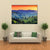 Green Hilly Valley Canvas Wall Art-4 Horizontal-Gallery Wrap-34" x 24"-Tiaracle