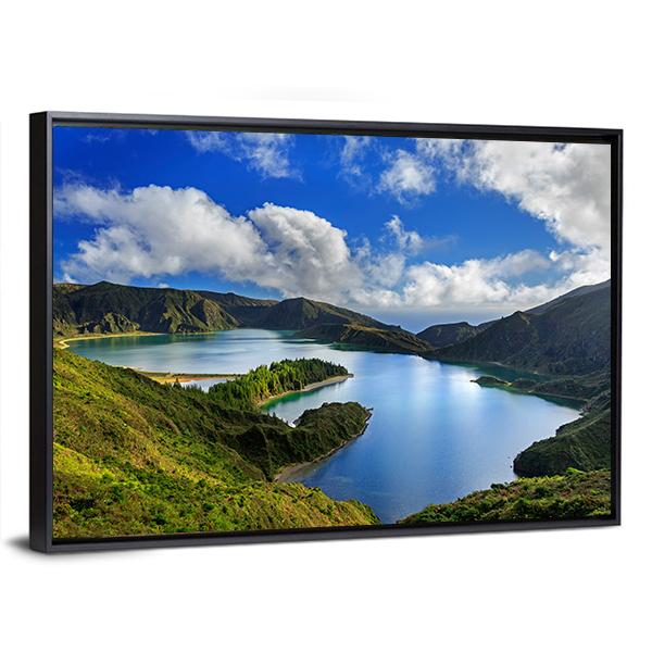 Green Valley On San Miguel Island Canvas Wall Art-3 Horizontal-Gallery Wrap-25" x 16"-Tiaracle